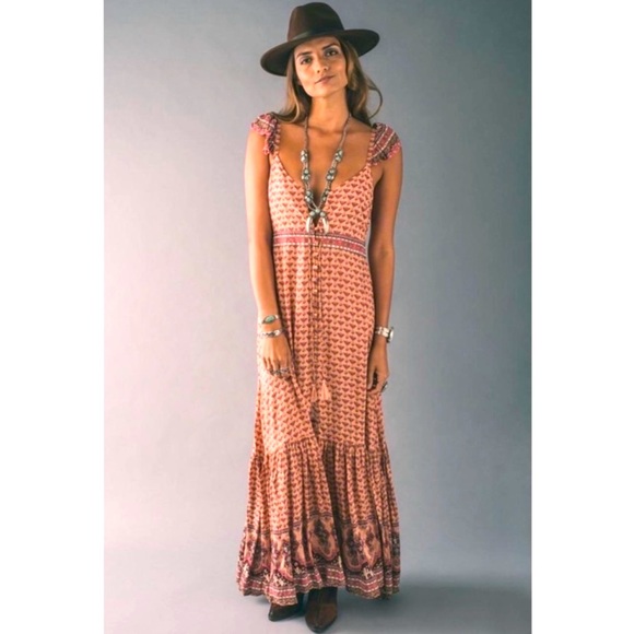 Spell Dresses & Skirts - Spell & the Gypsy Collective Sunset Road Maxi in Peach Size M